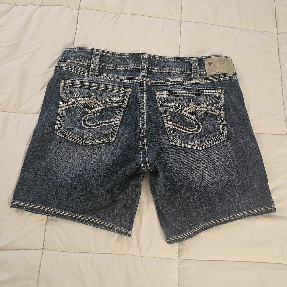 Silver Suki denim shorts